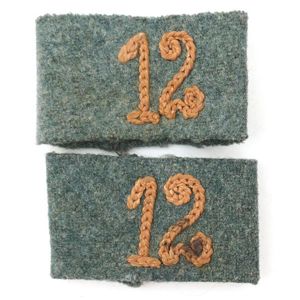 WH (Heer) Slip-ons for the 'Kradschützen-Bataillon 12'