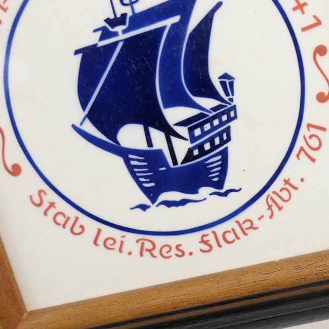 Luftwaffe 'Flak-Abteilung 761' Ceramic Tile 1941 — image 3