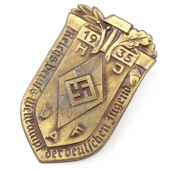 Hitler-Jugend 'Reichsberufs-Wettkampf' 1935 Tinnie — image 2