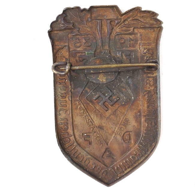 Hitler-Jugend 'Reichsberufs-Wettkampf' 1935 Tinnie — image 3