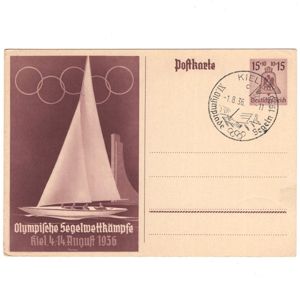 'Olympische Segelwettkämpfe 1936' Postcard