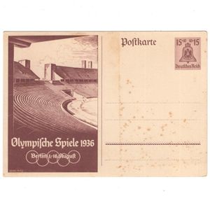 'Olympische Spiele 1936' Postcard