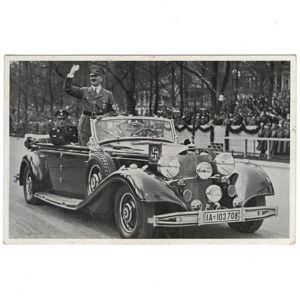 'Der Führer im Auto' Postcard