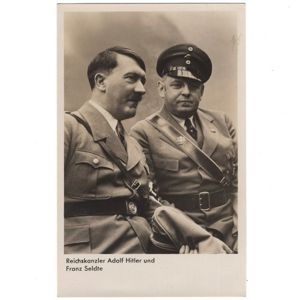 'Reichskanzler Adolf Hitler und Franz Seldte' Postcard