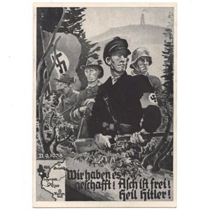 'Asch ist frei!' Postcard