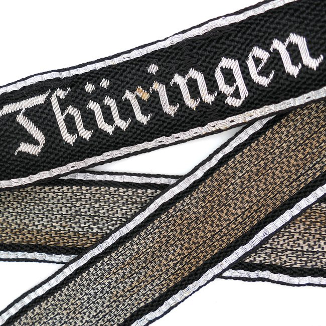 SS-Totenkopfverbände Standarte 'Thüringen' flat-wire Cufftitle — image 2