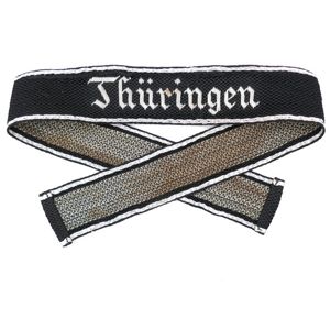 SS-Totenkopfverbände Standarte 'Thüringen' flat-wire Cufftitle