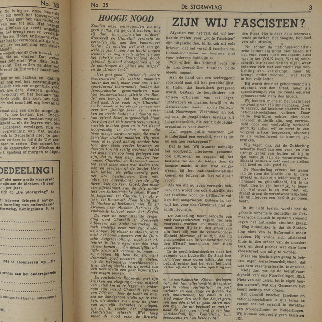 NJS (Jeugdstorm) 'de Stormvlag' Newspaper — image 2