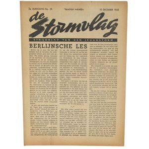 NJS (Jeugdstorm) 'de Stormvlag' Newspaper