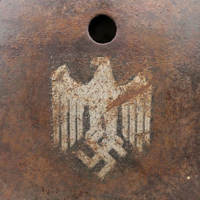 WH (Heer) SD reissued M18 Ear-Cut-Out Helmet — image 3