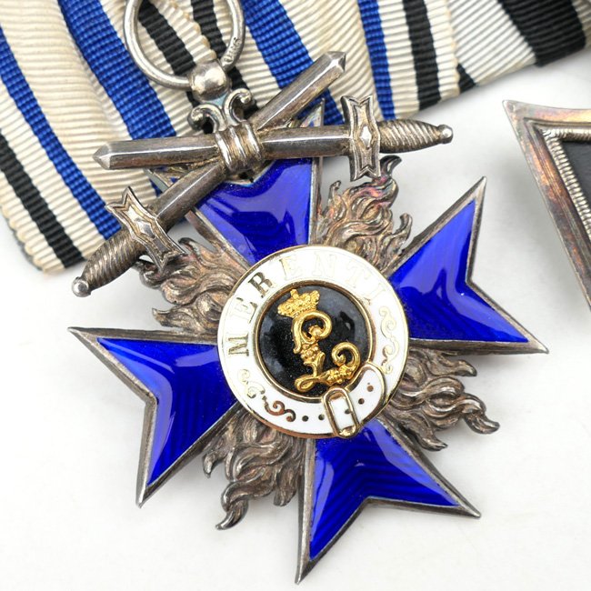 WW1 2-Piece Bavarian Medal Bar — image 2