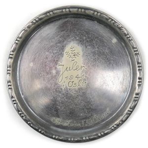 Silvered Coaster Christmas Norway 1941
