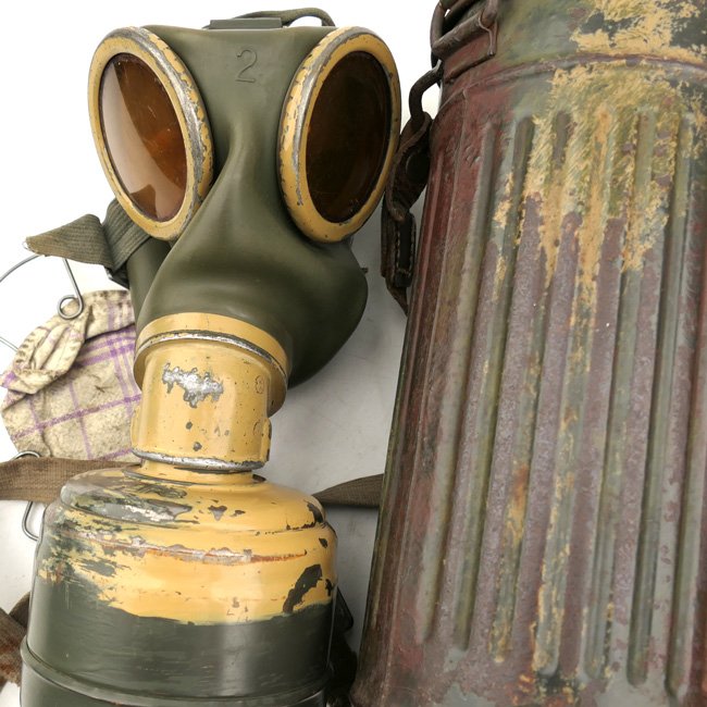 WH (Heer) Gas Mask with Camouflaged Canister — image 14