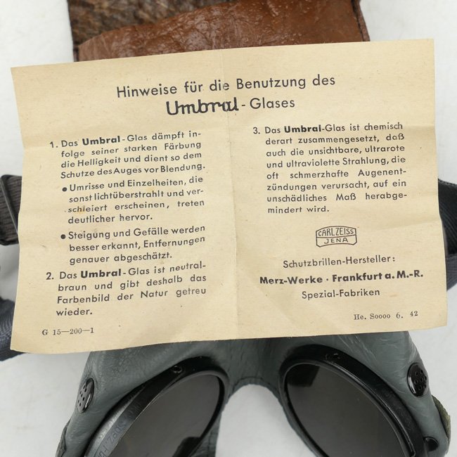 Wehrmacht Sun Protection Goggles in Pouch — image 2