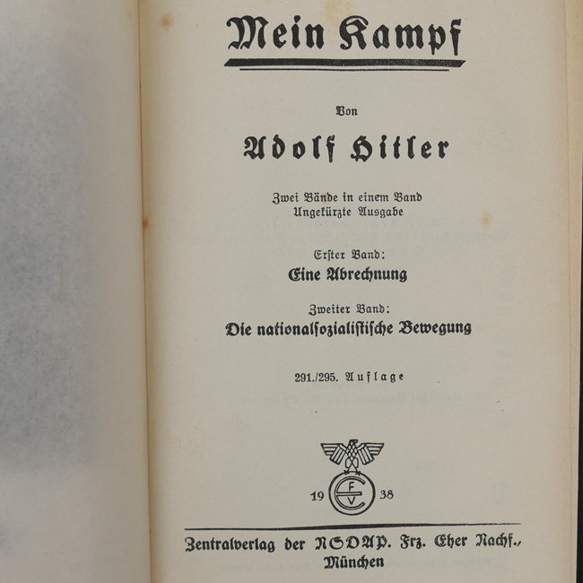 Adolf Hitler's 'Mein Kampf' 1938 — image 4