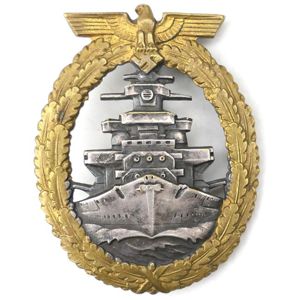 Kriegsmarine High Sea Fleet Badge 'Schwerin'