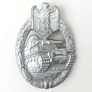 Published MINT Panzer Assault Badge in Silver 'Daisy'