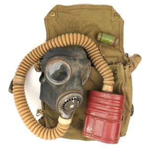 British Gas Mask with Carrying Bag
