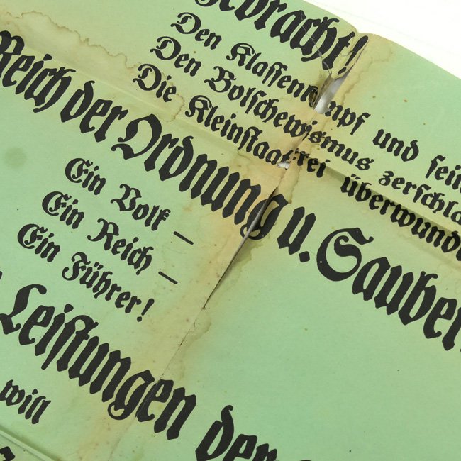 Incomplete 'Adolf Hitler' Election Poster 1933 — image 5