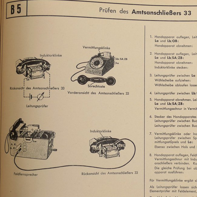 Luftwaffe Telephone Equipment Instruction Manual — image 10
