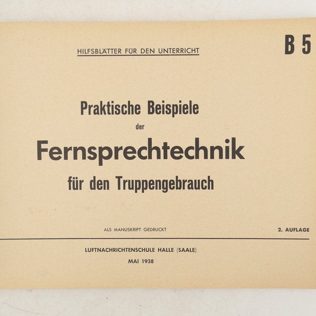 Luftwaffe Telephone Equipment Instruction Manual — image 2