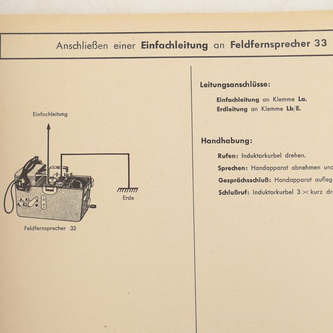 Luftwaffe Telephone Equipment Instruction Manual — image 4