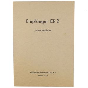 Luftwaffe 'Empfänger ER2' Instruction Manual