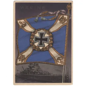 'Marine Flagge' Postcard by Gottfried Klein