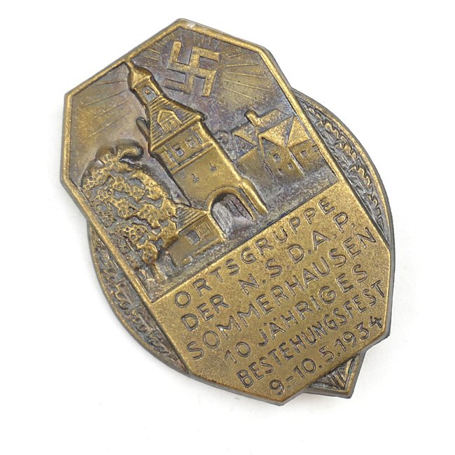 'Ortsgruppe der N.S.DA.P. Sommerhausen' 1934 Tinnie — image 2