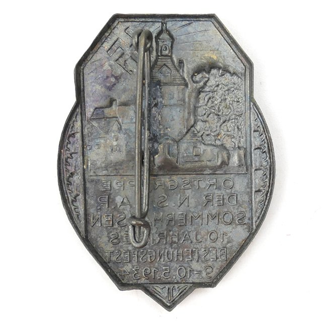 'Ortsgruppe der N.S.DA.P. Sommerhausen' 1934 Tinnie — image 3