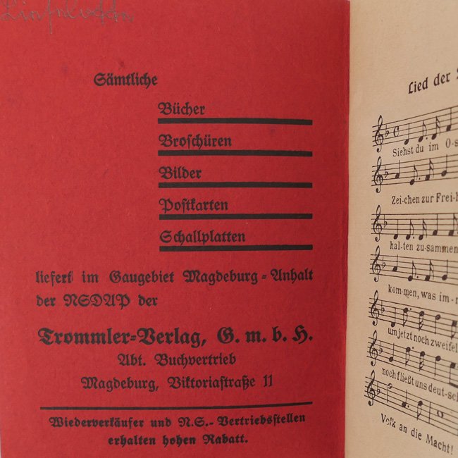 'SA-Sturmlieder' Songbook — image 2