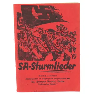 'SA-Sturmlieder' Songbook
