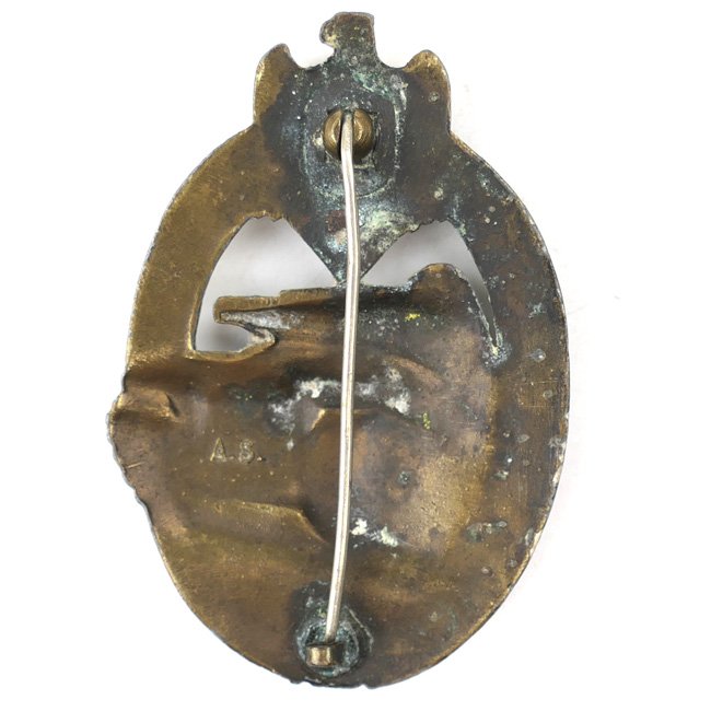 Panzer Assault Badge in Bronze - 'A.S.' — image 3