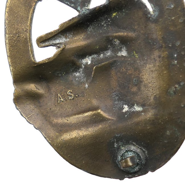 Panzer Assault Badge in Bronze - 'A.S.' — image 4