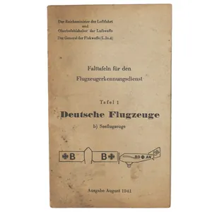 Luftwaffe 'Deutsche Seeflugzeuge' Recognition Flyer