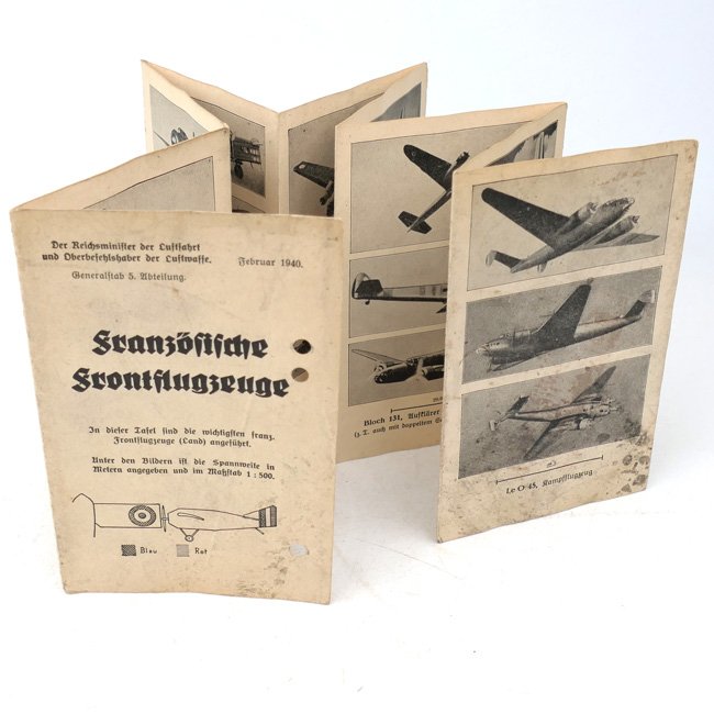 Luftwaffe 'Französische Frontflugzeuge' Recognition Flyer — image 2