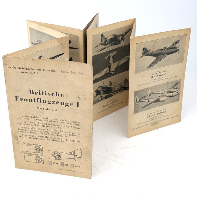 Luftwaffe 'Britische Frontflugzeuge I' Recognition Flyer — image 2