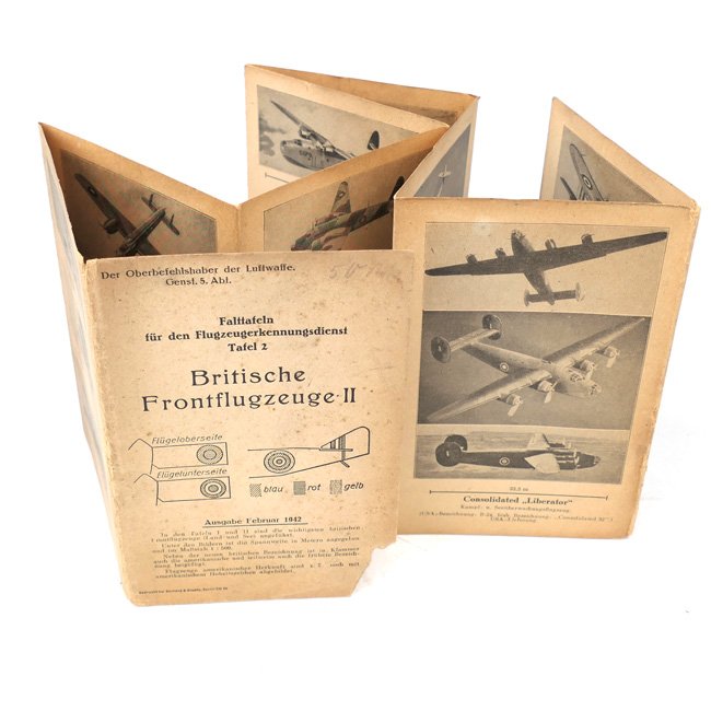 Luftwaffe 'Britische Frontflugzeuge II' Recognition Flyer — image 2