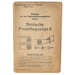 Luftwaffe 'Britische Frontflugzeuge II' Recognition Flyer