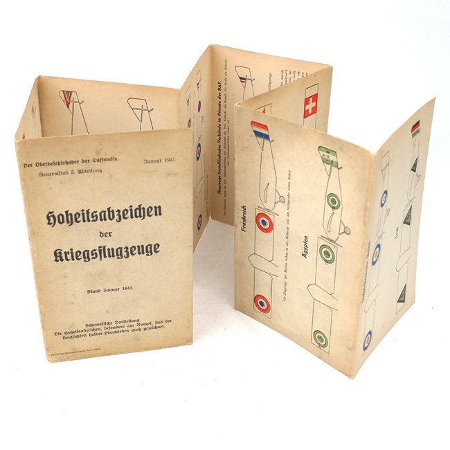 Luftwaffe 'Hoheitsabzeichen der Kriegsflugzeuge' Recognition Flyer — image 2