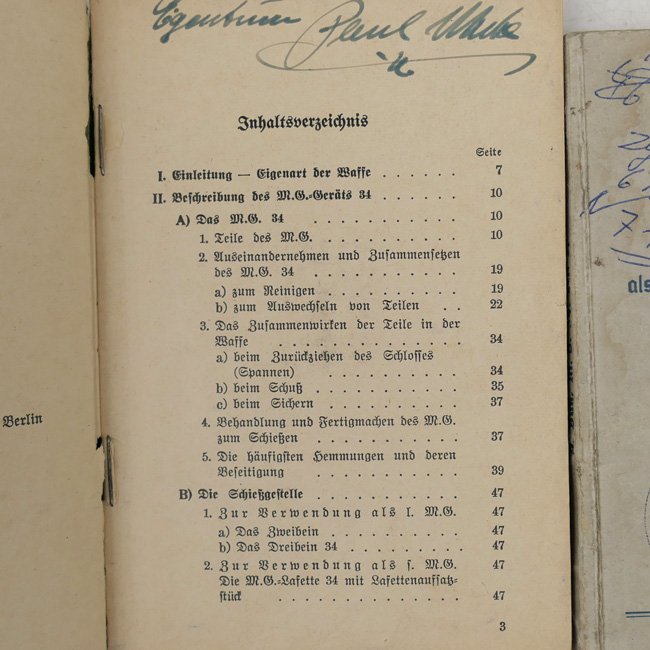 Rare set of MG34 Instruction Manuals — image 4
