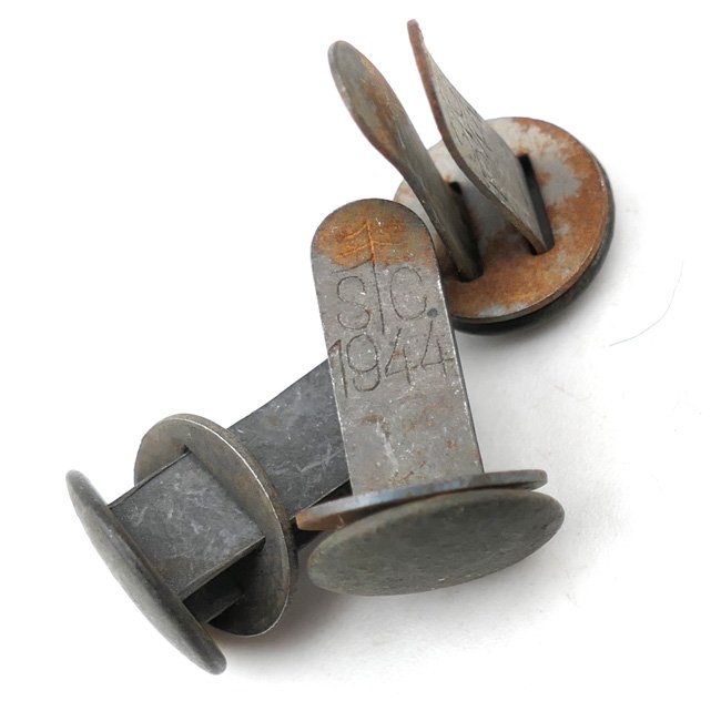 Set of 3 German Helmet Rivets 1944 — image 4