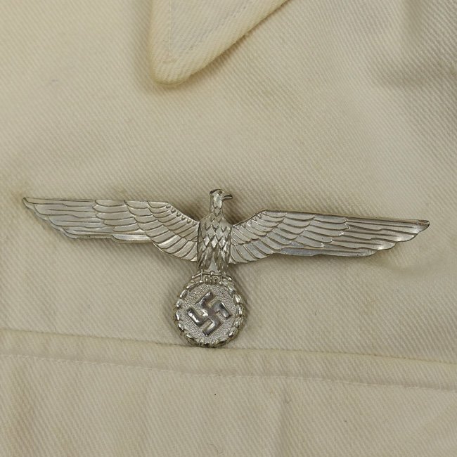 WH (Heer) Artillery Officer's White Summer Tunic — image 3