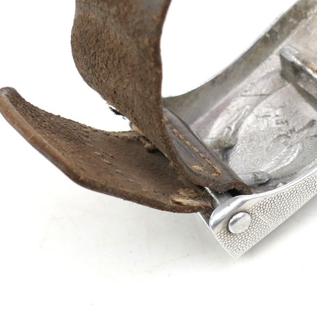 Luftwaffe Belt Buckle on Leather Tab 'St.Merkl' — image 6