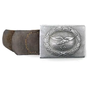 Luftwaffe Belt Buckle on Leather Tab 'St.Merkl'