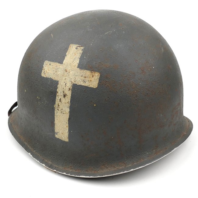 United States Navy Chaplain's M1 Helmet — image 7