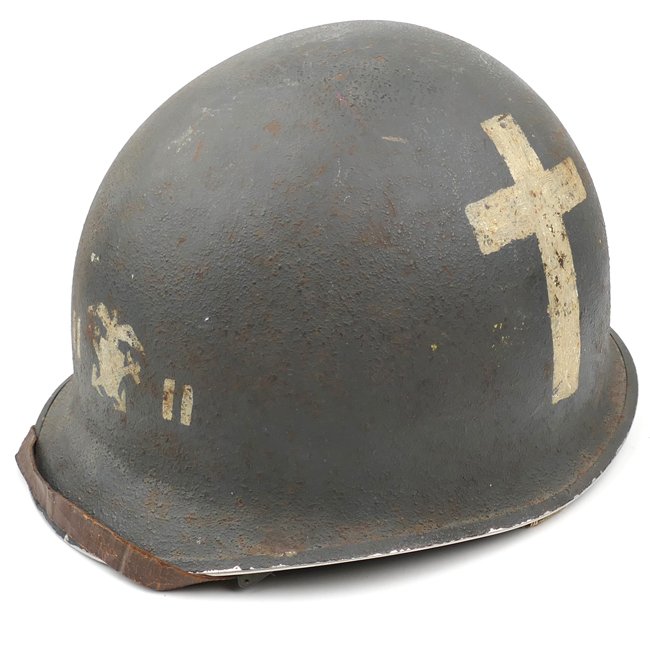 United States Navy Chaplain's M1 Helmet — image 8