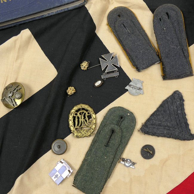 US Veteran Bringback Swastika Flag and Insignia Grouping — image 7