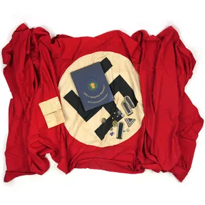 US Veteran Bringback Swastika Flag and Insignia Grouping