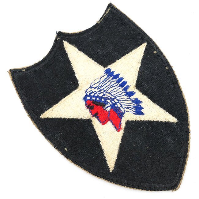 WW2 US 2nd Infantry Division (Indian Head) Patch — image 2